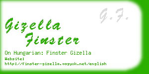 gizella finster business card